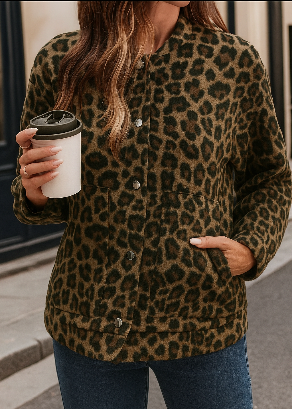 Vivienne Leopardfrakke