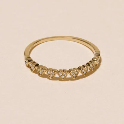 Lily Heart Ring