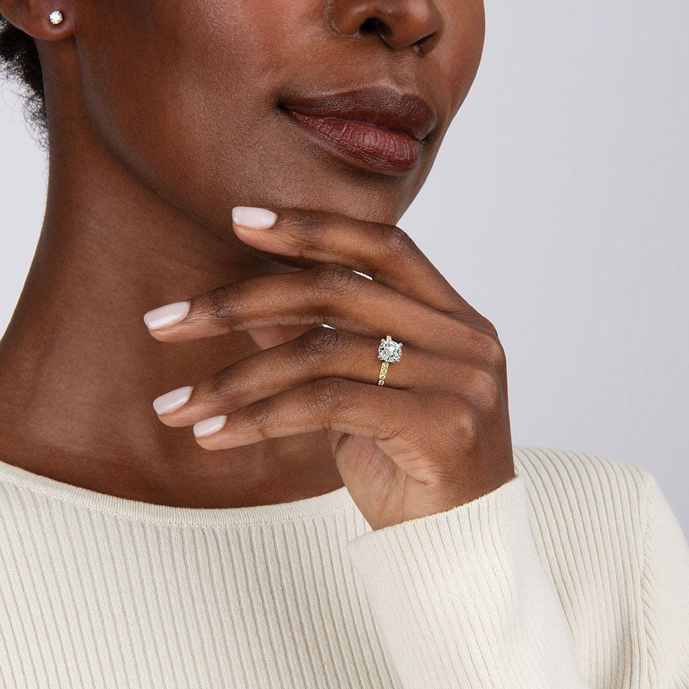 Freja Gem Spark Ring Hvidguld
